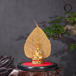 Tác phẩm nghệ thuật, Tượng phật và lá bồ đề mạ vàng
