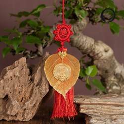 Lá bồ đề mạ vàng và biểu tượng chùa Tam Chúc