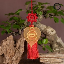 Lá bồ đề mạ vàng và biểu tượng chùa Bái Đính