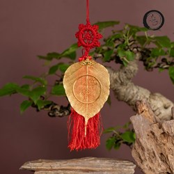Lá bồ đề mạ vàng biểu tượng Hoa Sen